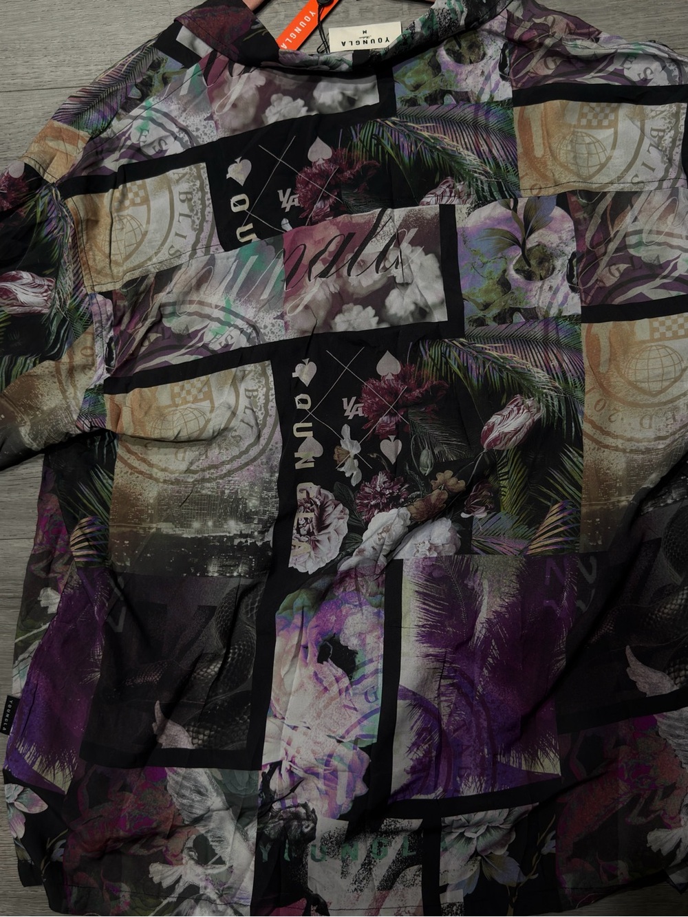 young la button up
